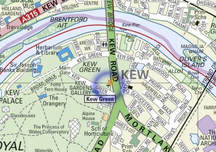 Map of Kew Green